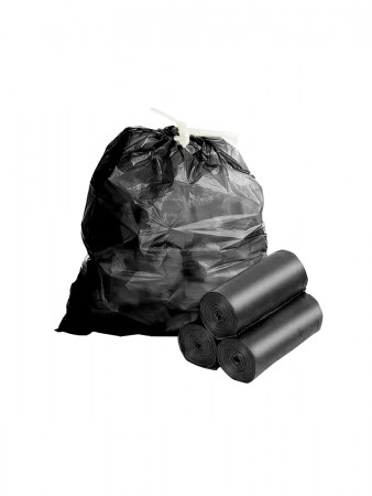 Купить Мешки для мусора с затяжками 120 литров Homsu, размер XXL, 73*98 см, 30 шт (3 ролика x 10 шт)