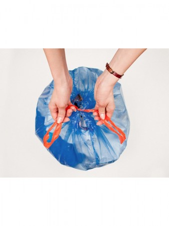 Купить Мешки для мусора с затяжками 35 литров Homsu, размер M, 51*53 см, 45 шт (3 ролика x 15 шт)