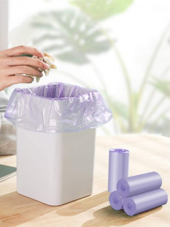 Купить Мешки для мусора с ароматом лаванды 30 литров Homsu, размер M, 50*60 см, 60 шт (3 ролика x 20 шт)