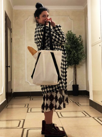 Купить Эко сумка шоппер с объемным дном 43x40x15, усиленные ручки