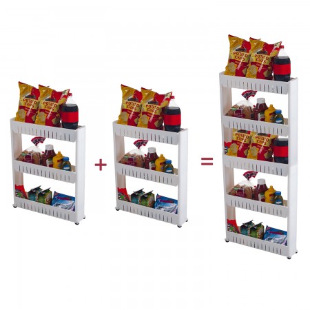 Купить Комплект из 2-х выдвижных этажерок 54,5*12,5*72 см (HOM-982 x 2)