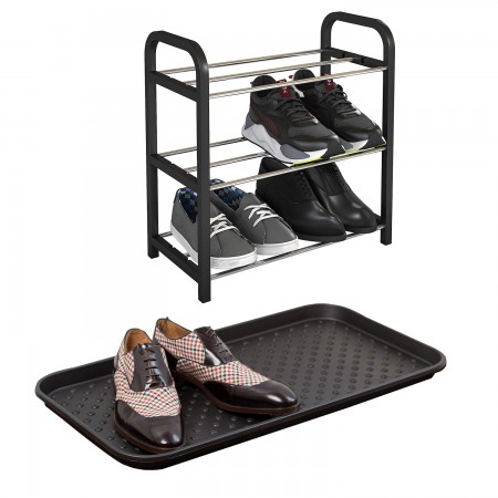 Купить Комплект лоток для обуви + полка на 3 яруса