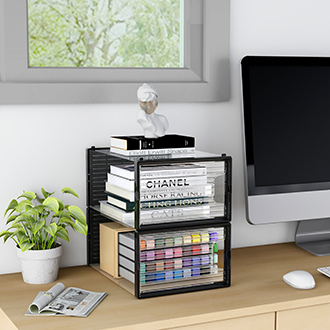 Купить Коробка для хранения обуви Crystal Clear, набор из 6шт, черные (34x24x16cm)