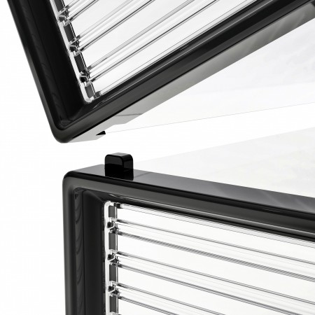 Купить Коробка для хранения обуви Crystal Clear, набор из 6шт, черные (34x24x16cm)