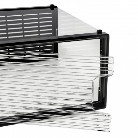 Купить Коробка для хранения обуви Crystal Clear, набор из 6шт, черные (34x24x16cm)