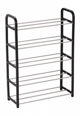 Купить Полка для обуви черная, 5 ярусов