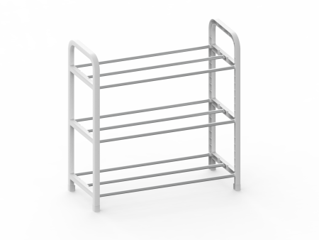 Купить Полка для обуви белая, 3 яруса
