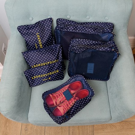 Купить Комплект из 6 органайзеров для багажа