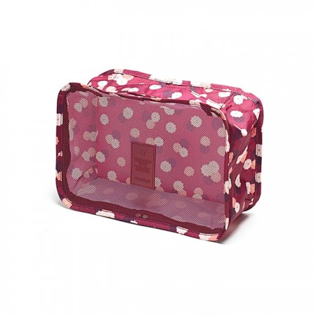 Купить Комплект из 6 органайзеров для багажа "Бордовый Цветок"