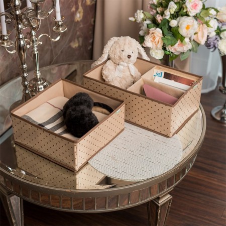 Купить Коробка квадратная для хранения вещей (30х30х13 см)