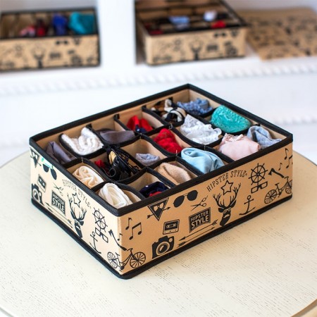 Купить Органайзер на 18 секций Hipster Style (31*24*11)