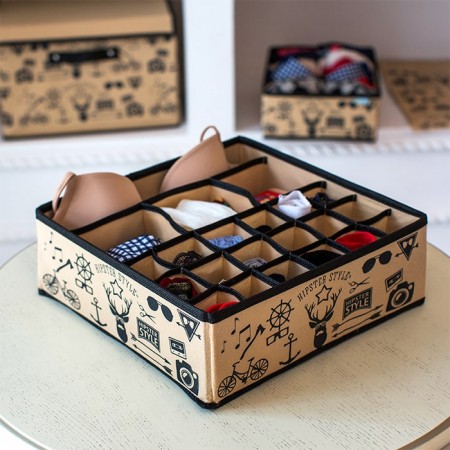 Купить Органайзер на 18+3+1 (30*30*11) Hipster Style