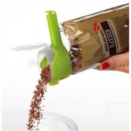 Купить Крышка-дозатор для сыпучих продуктов Homsu, зеленая, 2 шт.