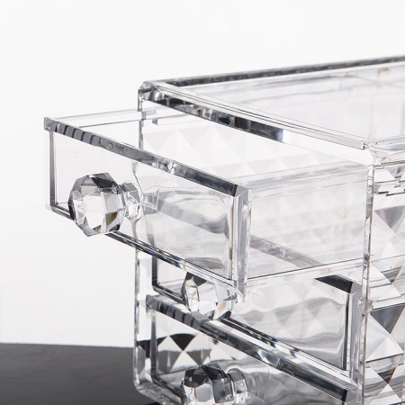 Купить Акриловый органайзер для косметики с 3-мя ящичками Diamond