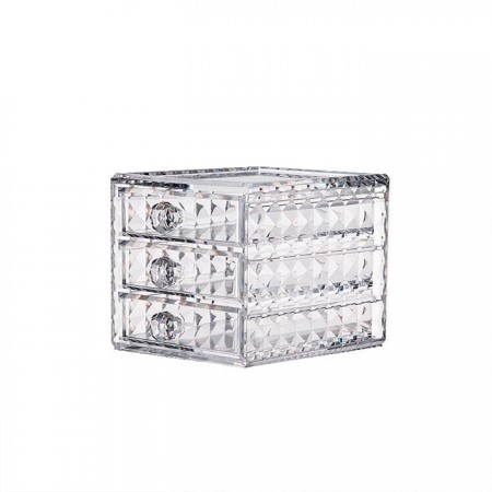 Купить Акриловый органайзер для косметики с 3-мя ящичками Diamond