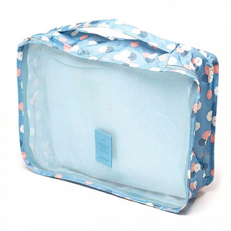 Купить Комплект из 6 органайзеров для багажа "Синий Цветок"