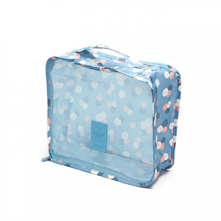 Купить Комплект из 6 органайзеров для багажа "Синий Цветок"